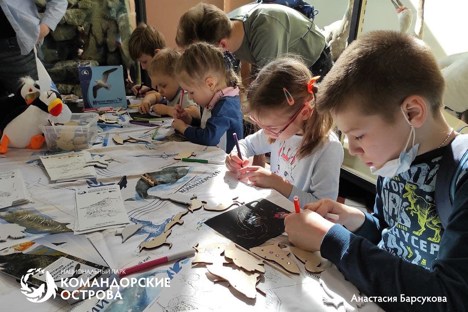Мероприятия национального парка в Зоологическом музее МГУ регулярно посещает большое количество детей и их родителей. Фото: Анастасия Барсукова